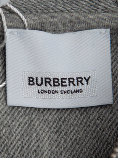 Excellent Burberry Gray Hoodie Pants Set for Kids Size 1 Cotton