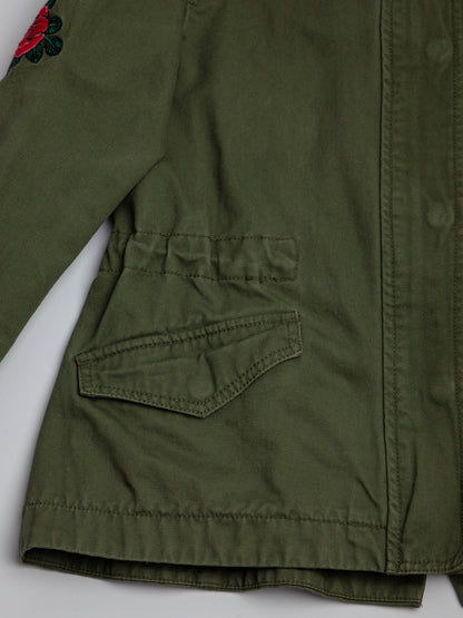 NEW Zadig&Voltaire Olive Green Military Jacket Size 7 for Kids