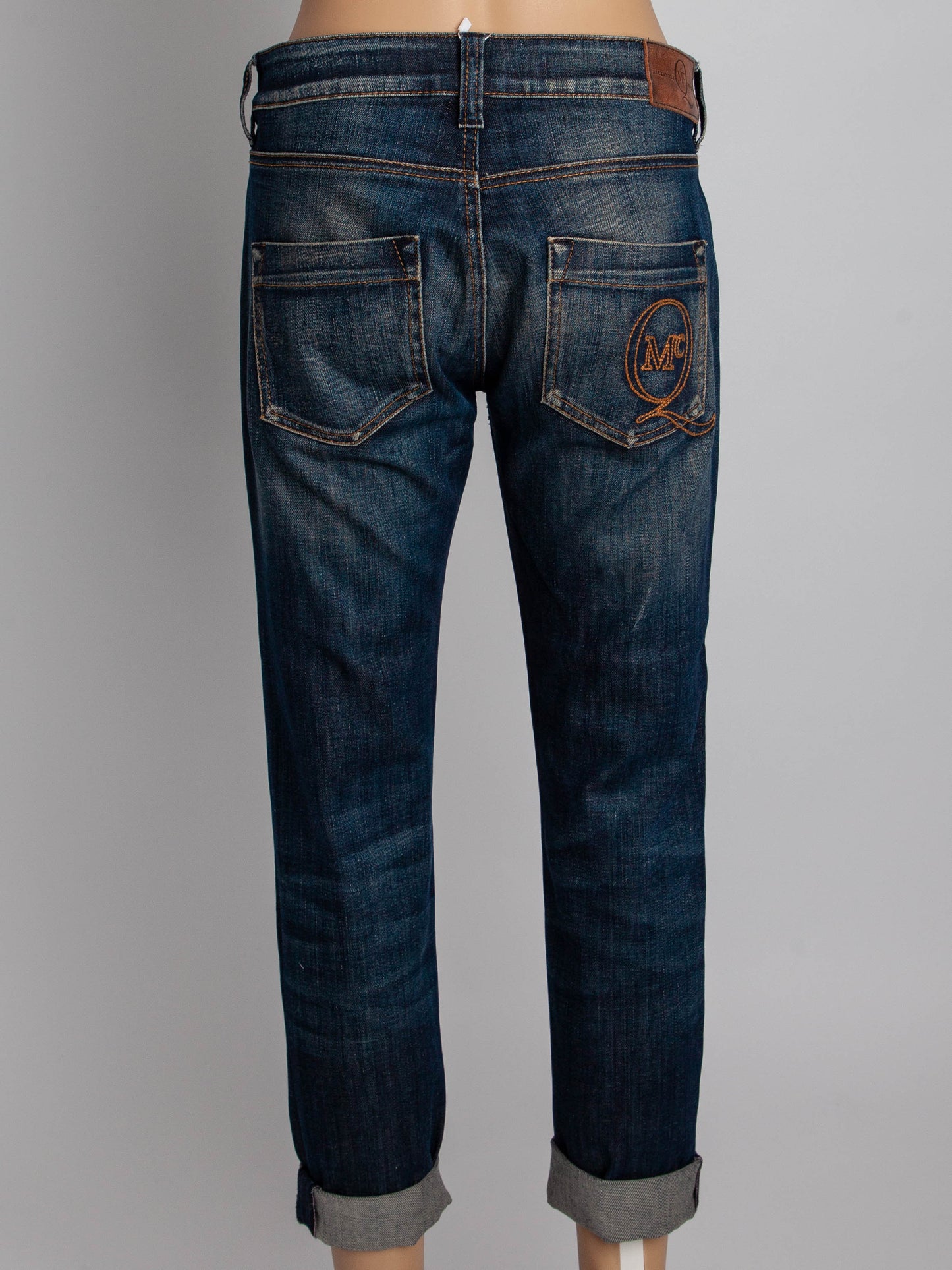 average condition alexander mcqueen blue cotton denim jeans m