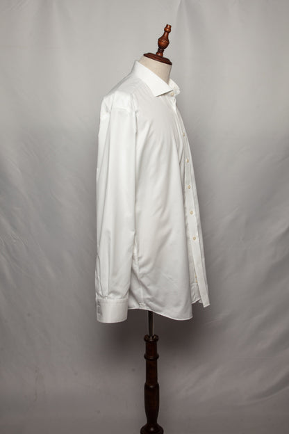 Good Hawes & Curtis White Cotton Dress Shirt Size XL for Men
