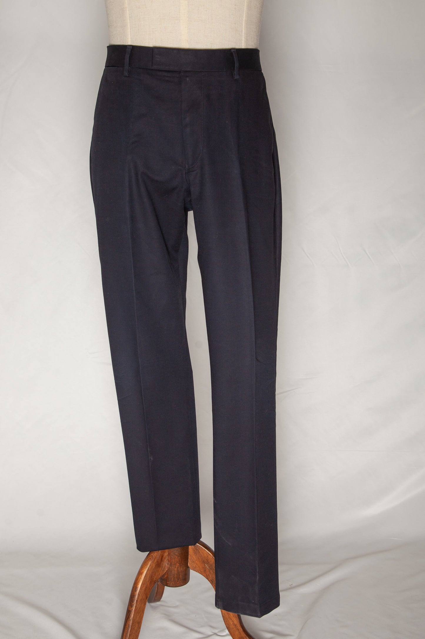 good reiss blue cotton natural xl formal pants for men