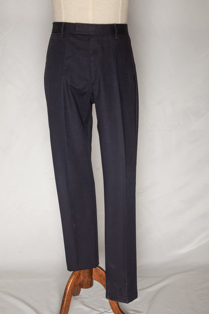 Good Reiss Blue Cotton Natural XL Formal Pants for Men