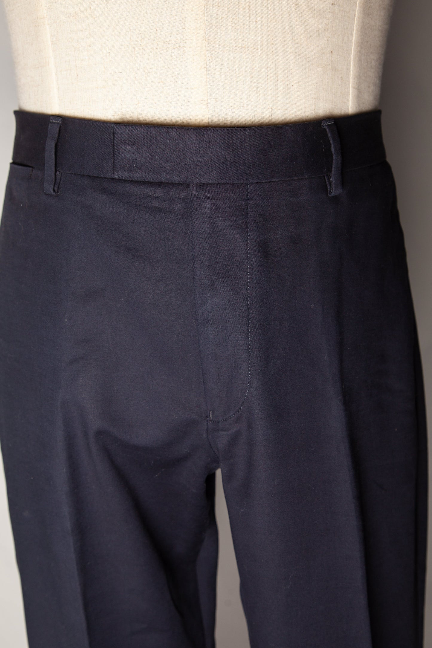good reiss blue cotton natural xl formal pants for men