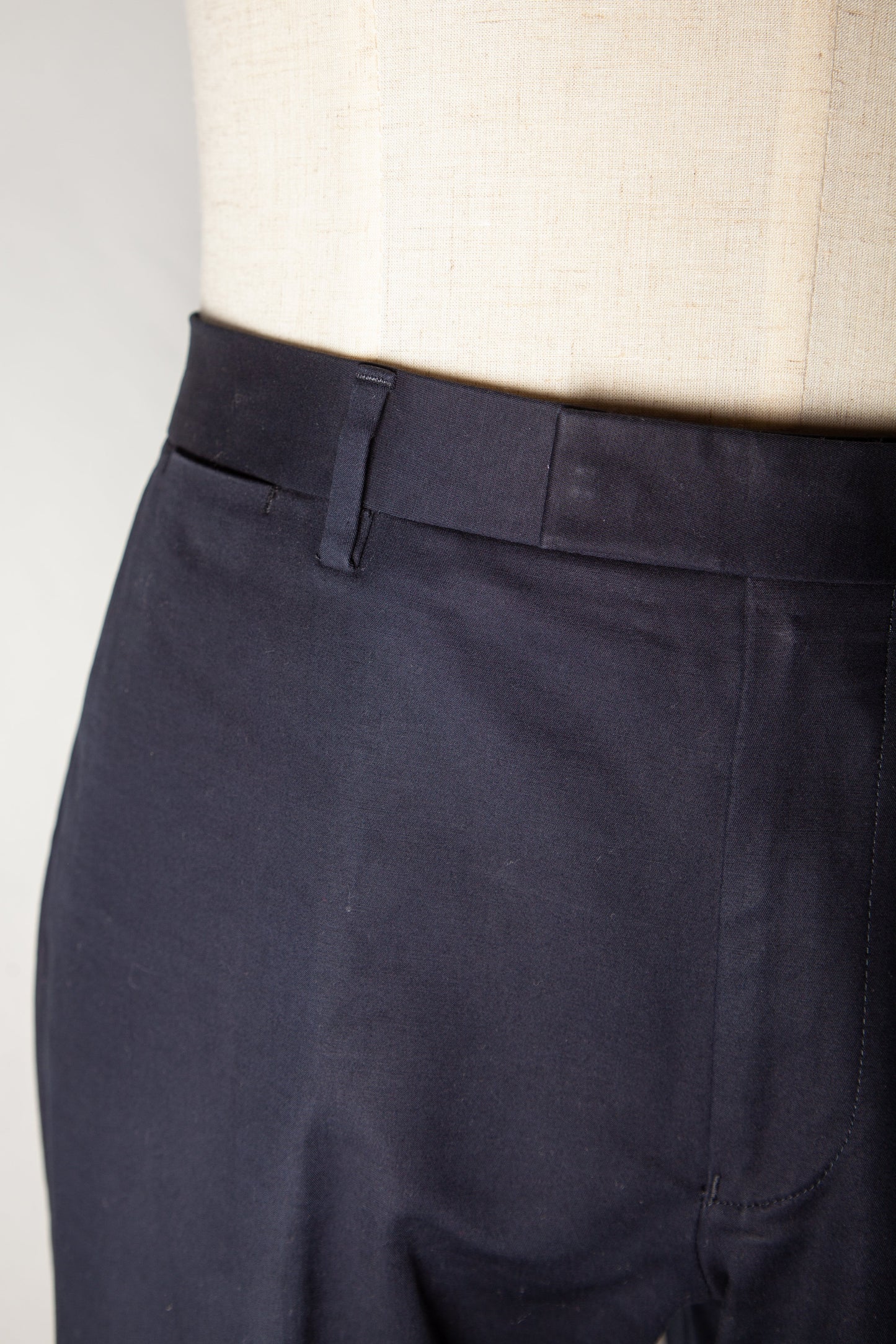 good reiss blue cotton natural xl formal pants for men