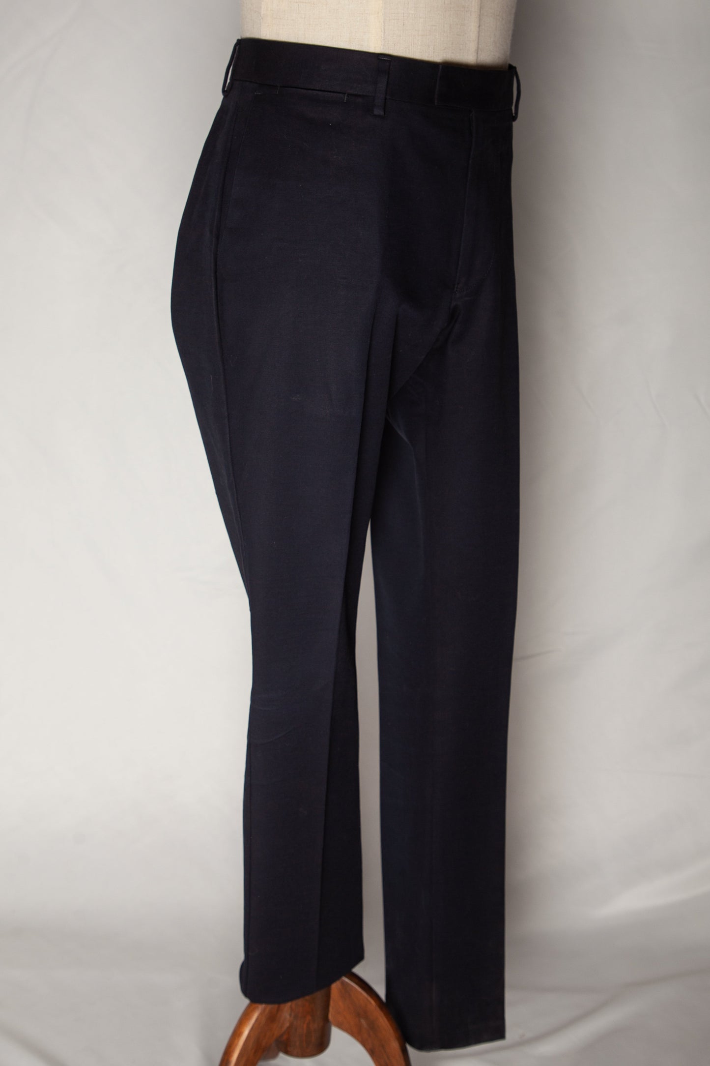 good reiss blue cotton natural xl formal pants for men