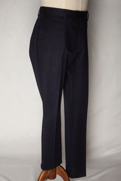 Good Reiss Blue Cotton Natural XL Formal Pants for Men