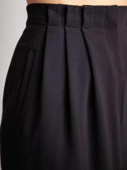Good Armani Exchange Black Polyester Women's Skirt Size S with Pleats