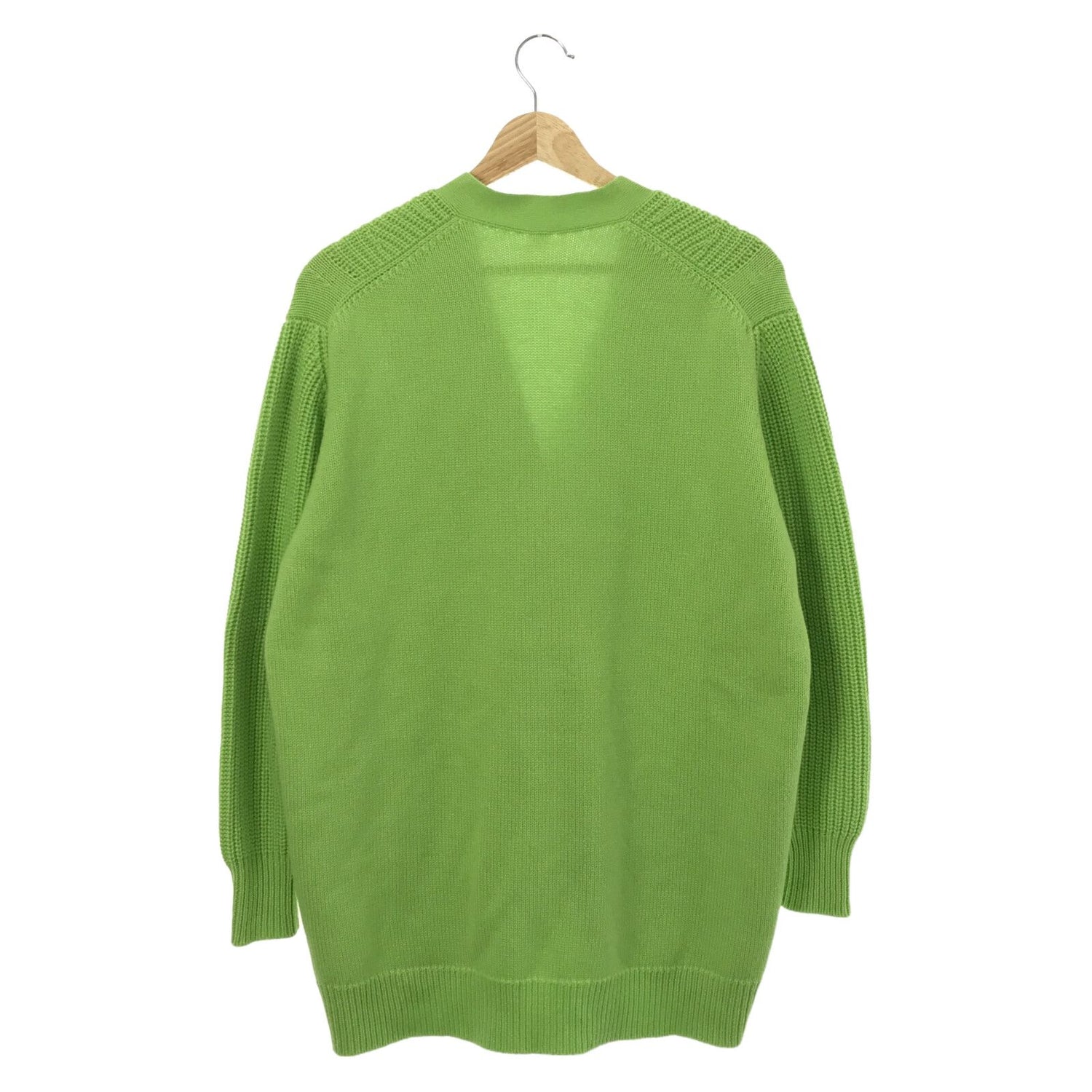 Hermes Cardigan Knitwear Jacket Cashmere Cotton Green  34