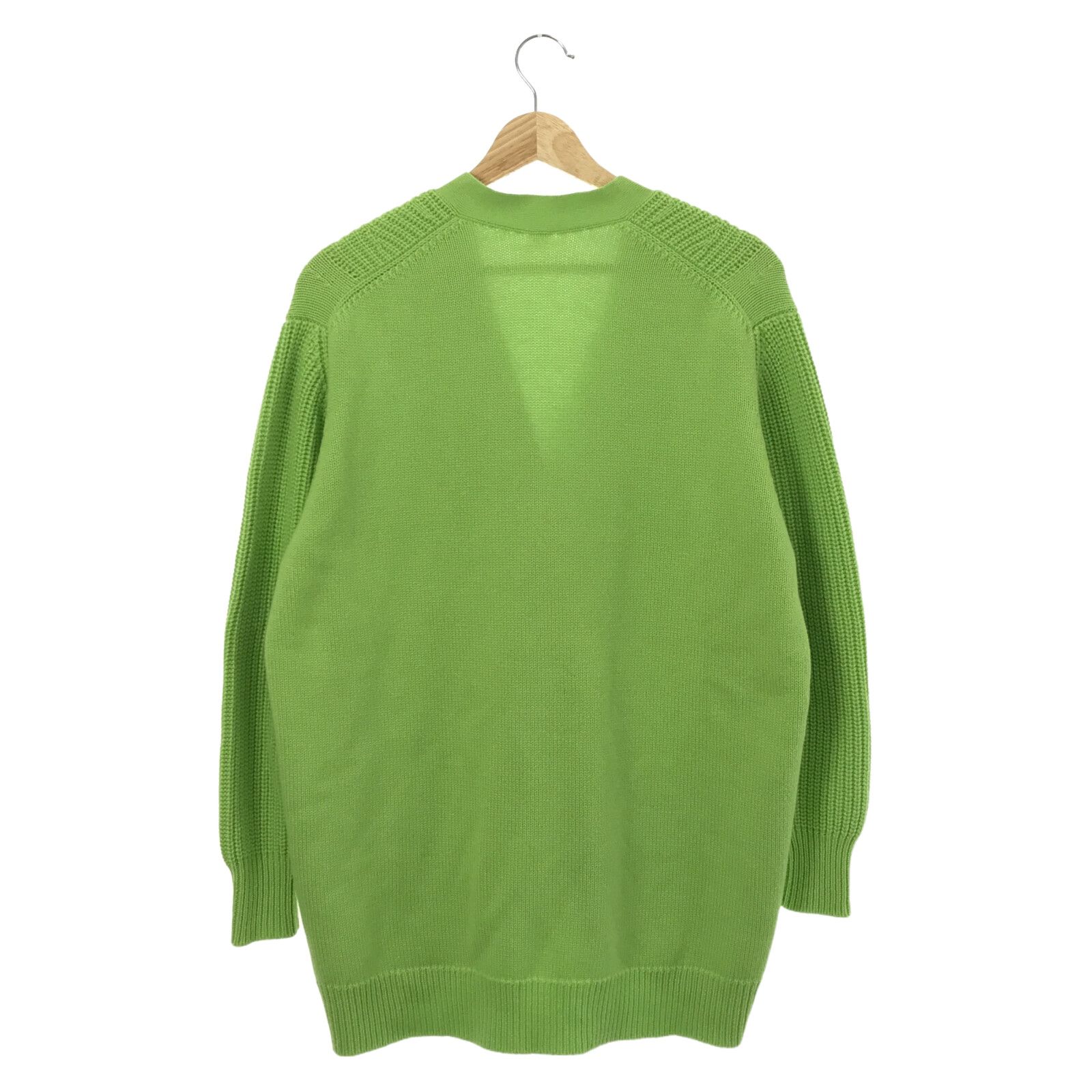 Hermes Cardigan Knitwear Jacket Cashmere Cotton Green  34
