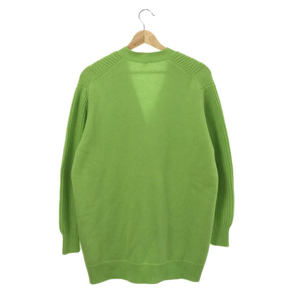 Hermes Cardigan Knitwear Jacket Cashmere Cotton Green  34