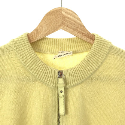 Hermes Yellow Cashmere Cardigan 34