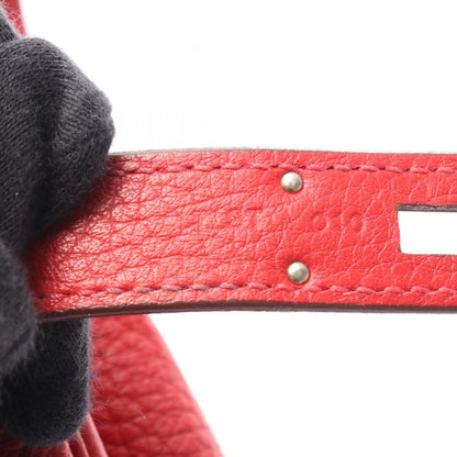Hermes Kelly 32 Handbag Vermillon Red Leather Taurillon Clemence