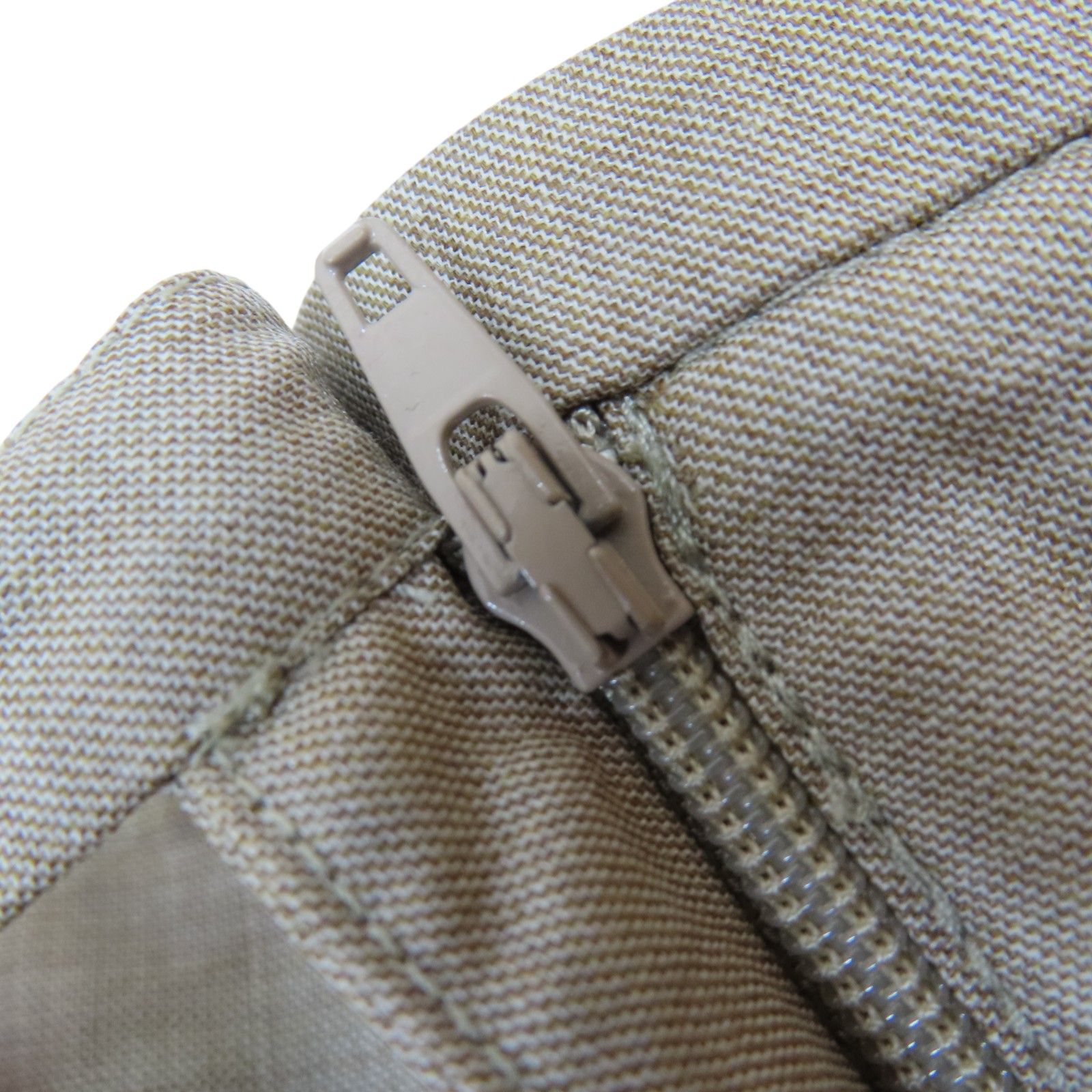 Hermes Wool Three Quarter Pants Khaki 34