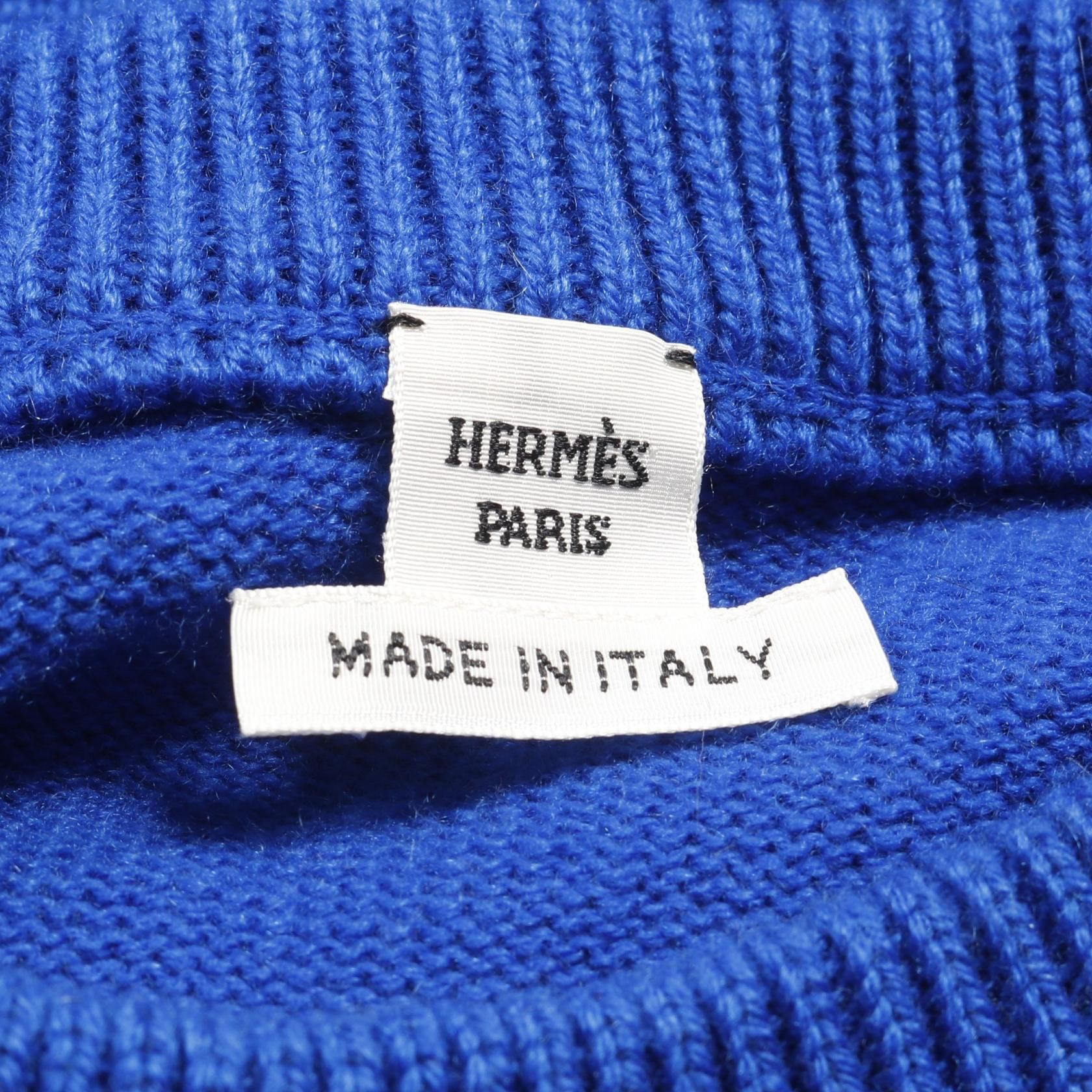 Hermes Funny Ice Cream Knit Blue Cashmere 4e 2626db