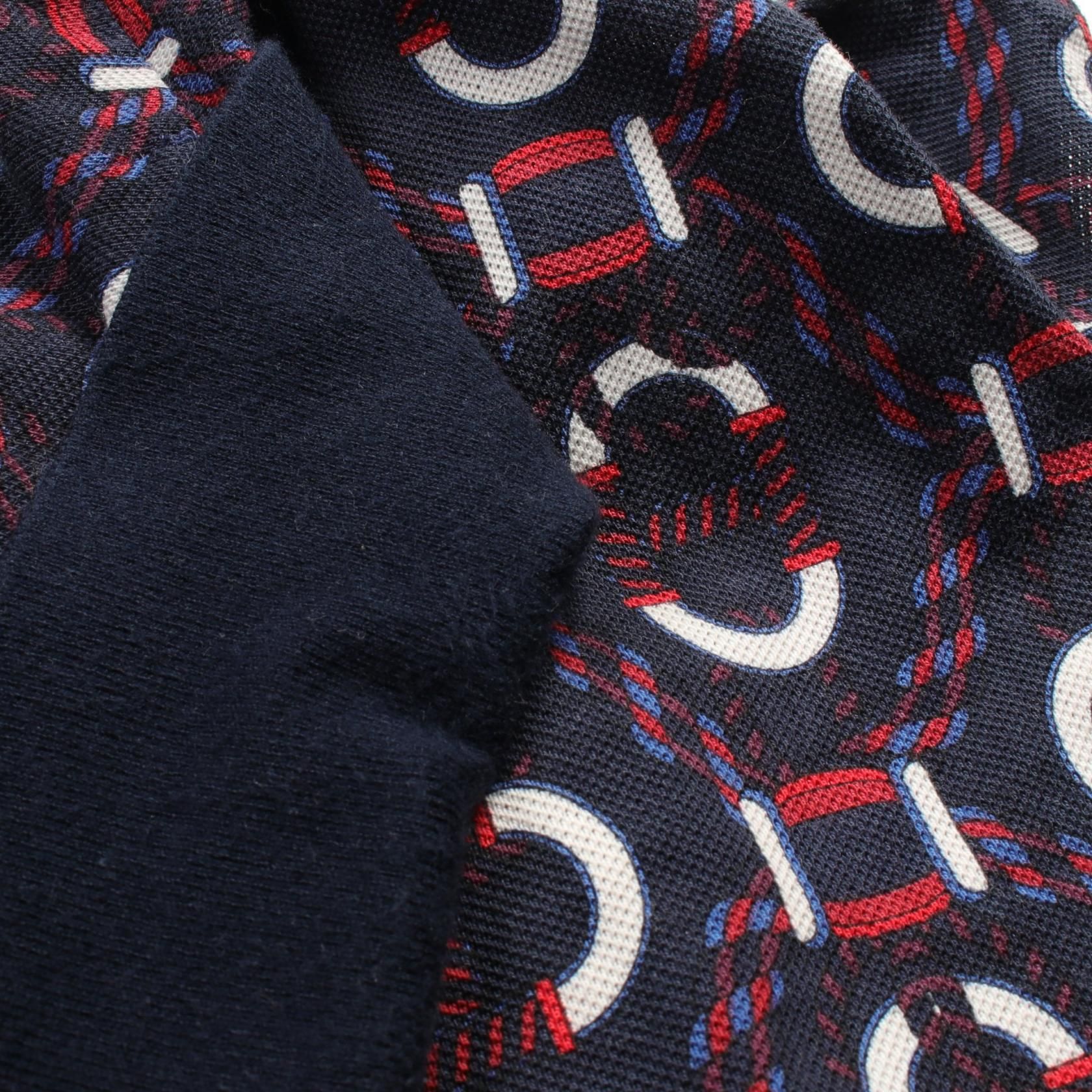 Hermes Kanoe Dress White Navy Red White Cotton 3e 4512db