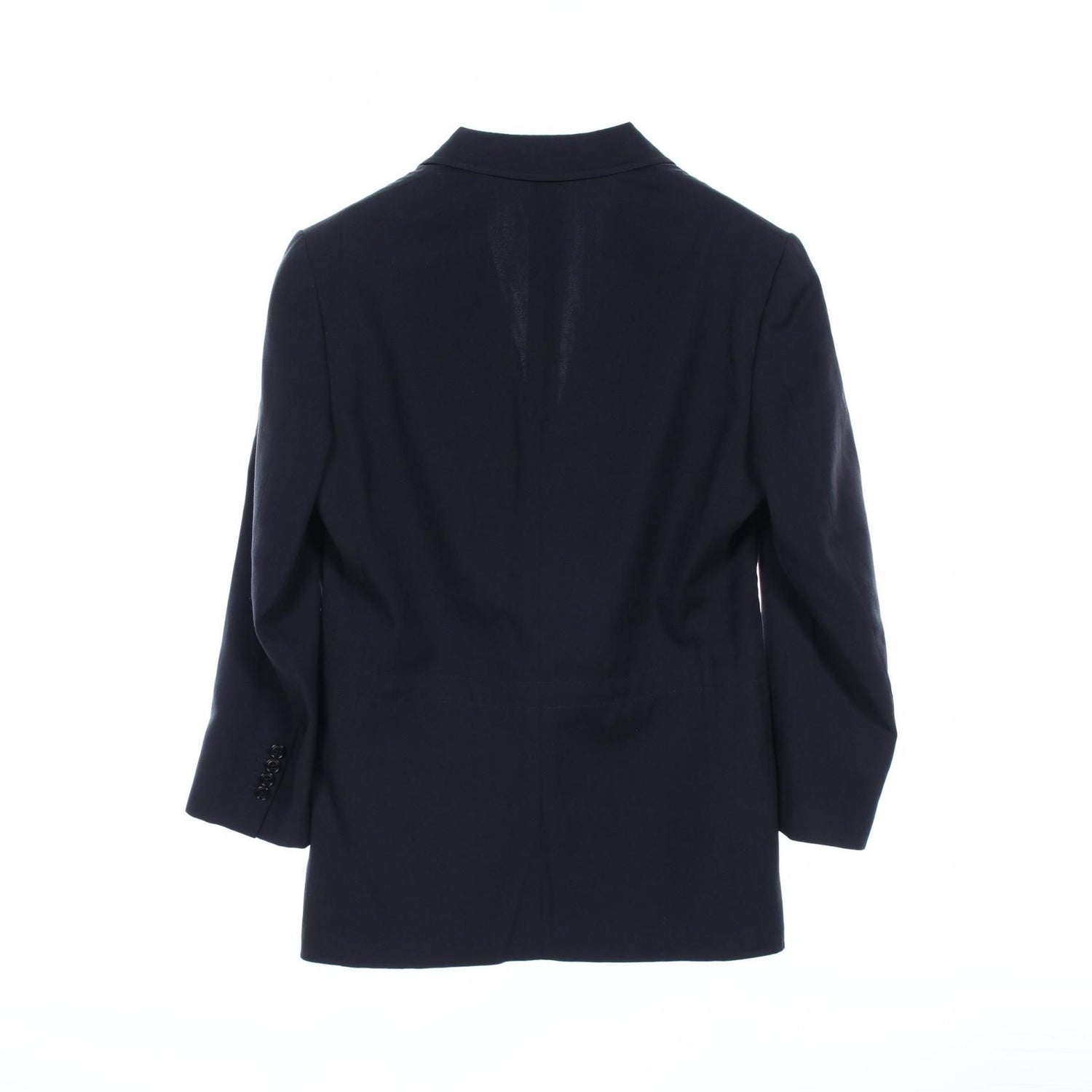 Hermes Tailored Jacket Navy Wool G 19632z 32-5259