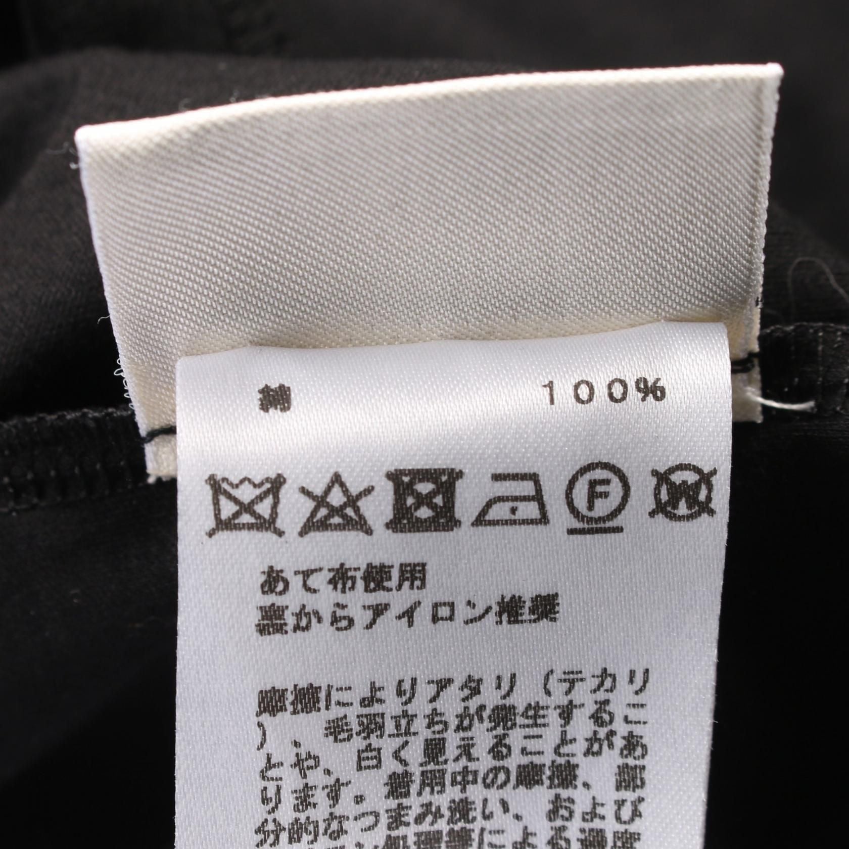 Hermes Embroidered Pocket T-shirt Black Cotton