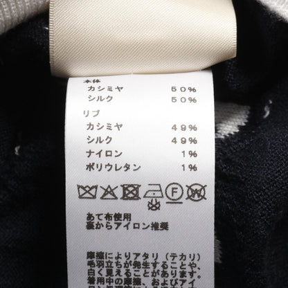 Hermes Chne Dunkel Knit White Black White Silk Cashmere Silk H 5e 2697df