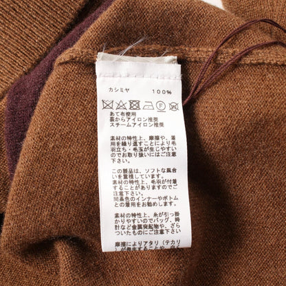 Hermes Velky Lov Knitwear Sweater Cashmere Brown Mens S