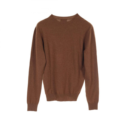 Hermes Velky Lov Knitwear Sweater Cashmere Brown Mens S