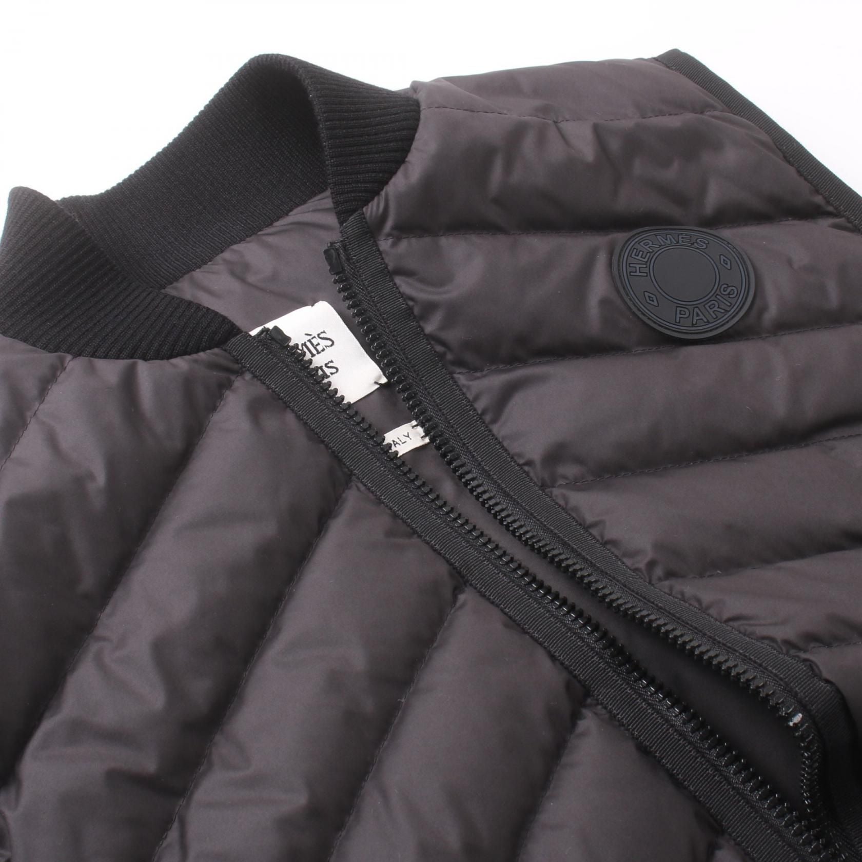 Hermes Down Vest Black Other Polyester 3h 0156da