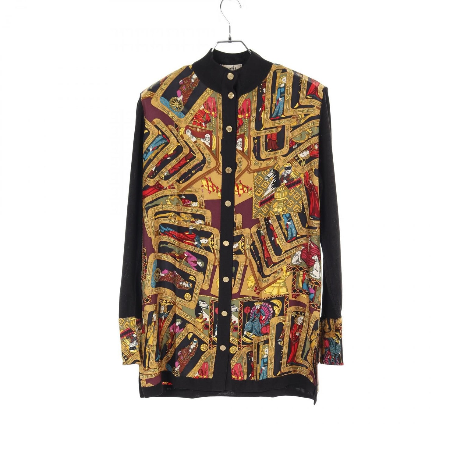 Hermes Tarot Print Blouse Silk 
