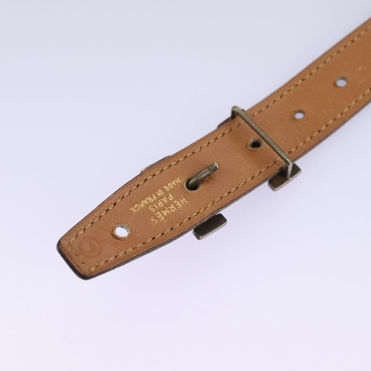 Hermes Constance Belt Leather Navy Auth