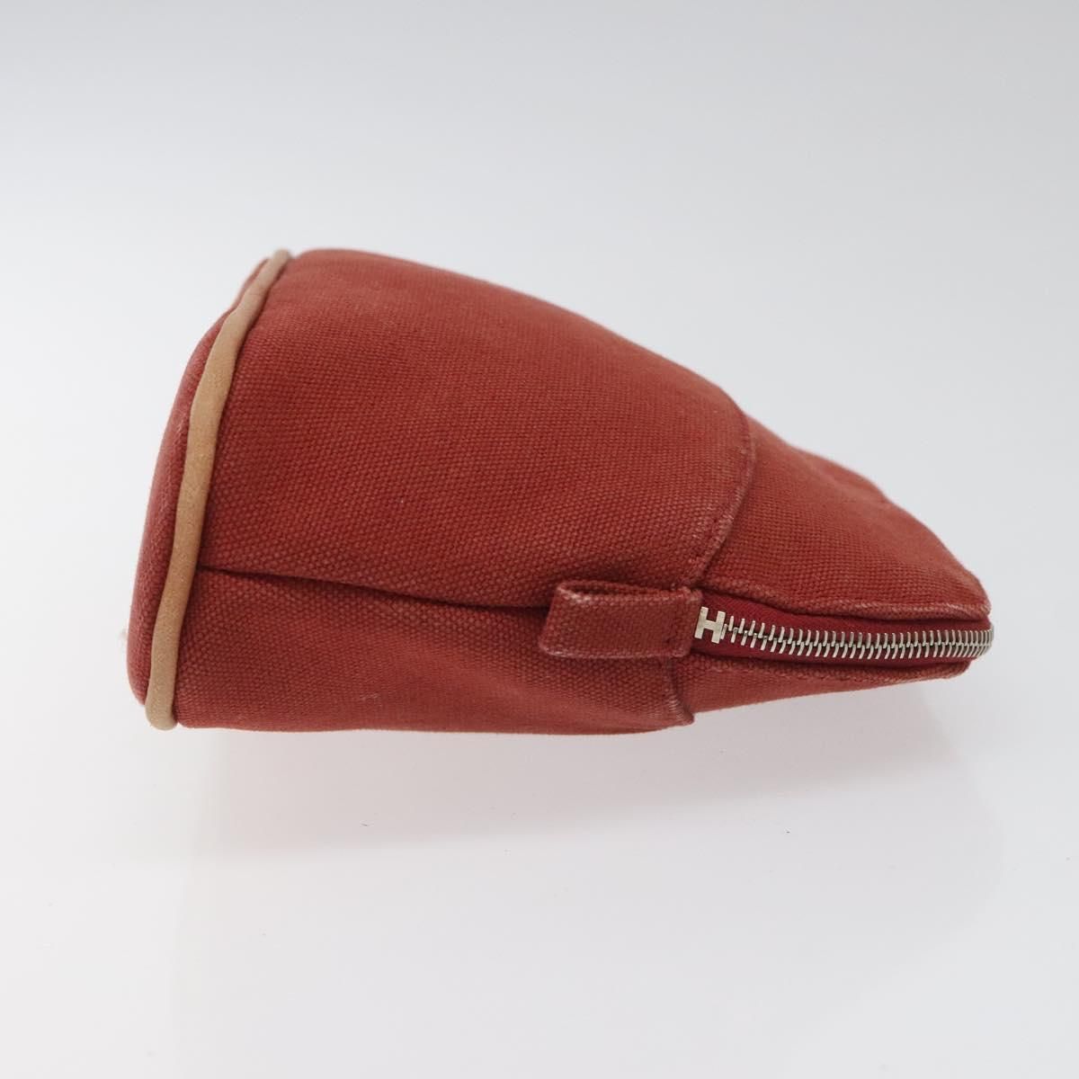 Hermes Bolide Pm Pouch Canvas Red Auth