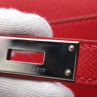 Hermes Kelly 35 Handbag Rouge Casaque Red Leather Epsom