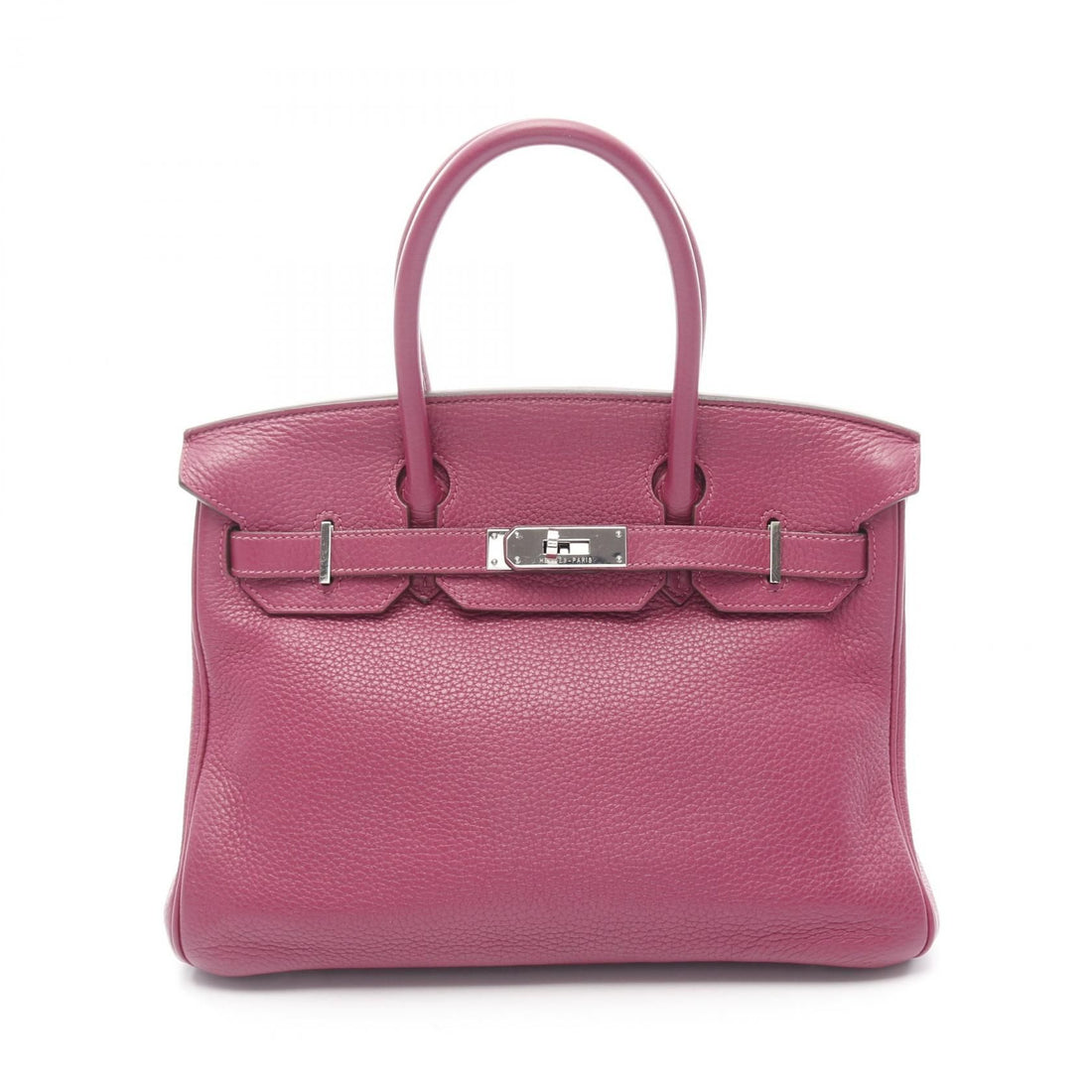 Hermes Birkin 30 Handbag Tosca Pink Leather Taurillon Clemence