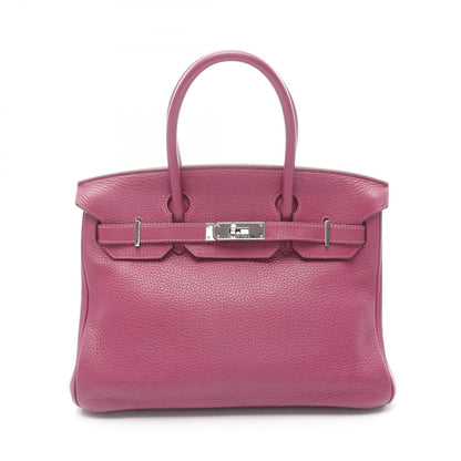 Hermes Birkin 30 Handbag Tosca Pink Leather Taurillon Clemence