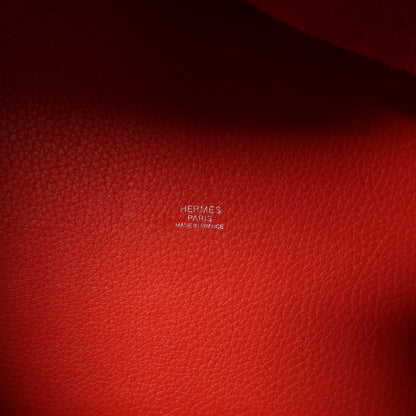 Hermes Clemence Leather Picotin Mm Ginpaku Handmade Bag Rose Extreme Pink Extreme Rose/rough D Taurillon Clemen