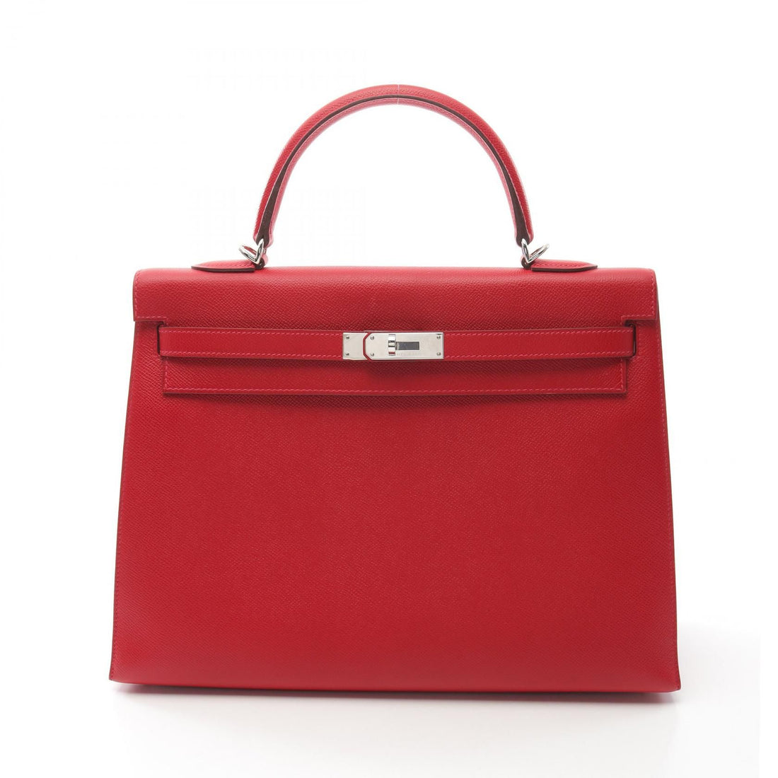Hermes Kelly 35 Handbag Rouge Casaque Red Leather Epsom