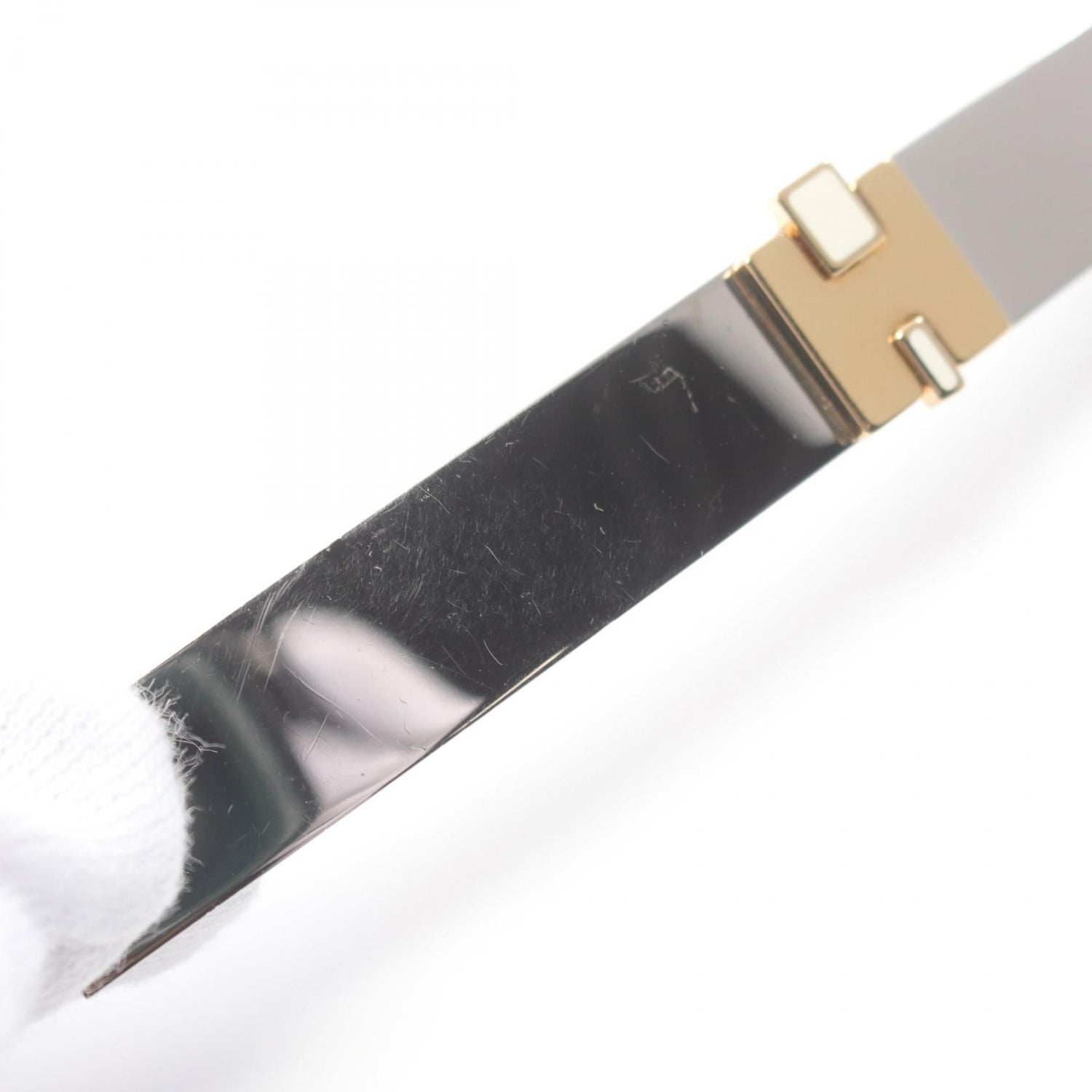 Hermes Eileen Valletta Gold Silver Gold Stainless Steel Gold Plated