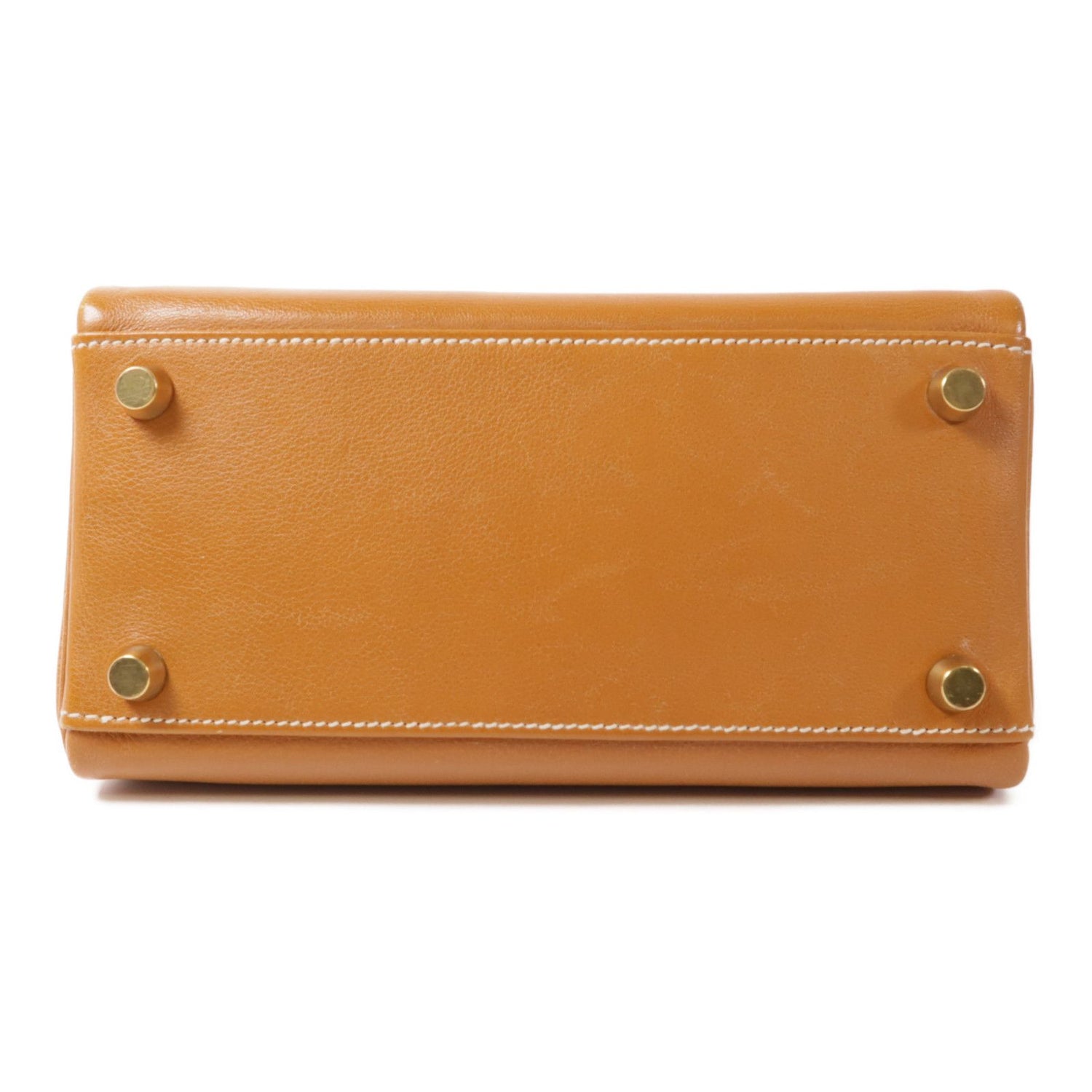 Hermes Gulliver Leather Kelly Mini Gold Hand-turned Shoulder Bag 2way Shoulder Bag Gold Brown Gold Gulliver Leather Calf