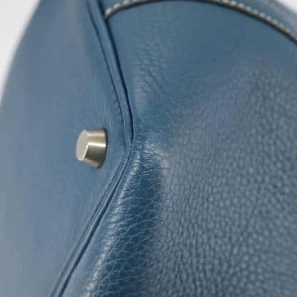 Hermes Picotan Pm Hand Bag Taurillon Clemence Blue Auth