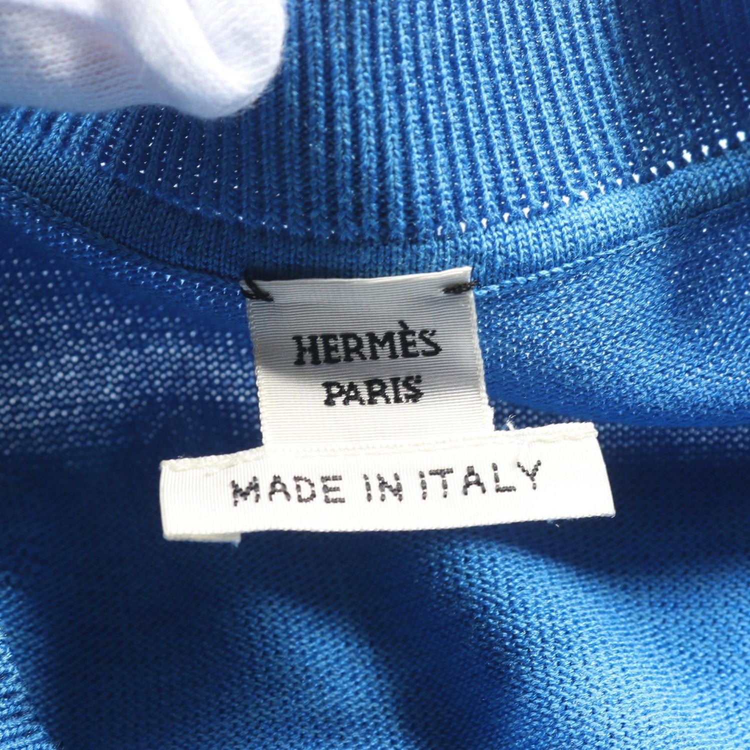 Hermes Dress Blue Silk 16-7712