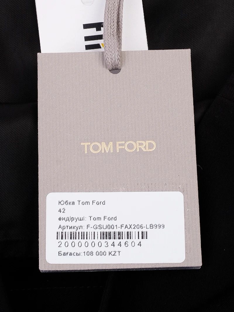 new tom ford black pencil skirt size s women polyester
