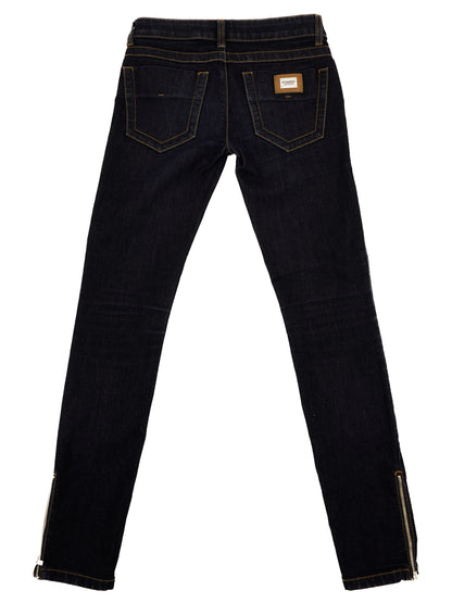 Perfect Bikkembergs Dark Blue Jeans Size S Women Polyester