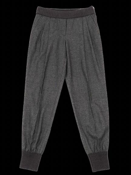 excellent dolce & gabbana gray wool jogger pants size s