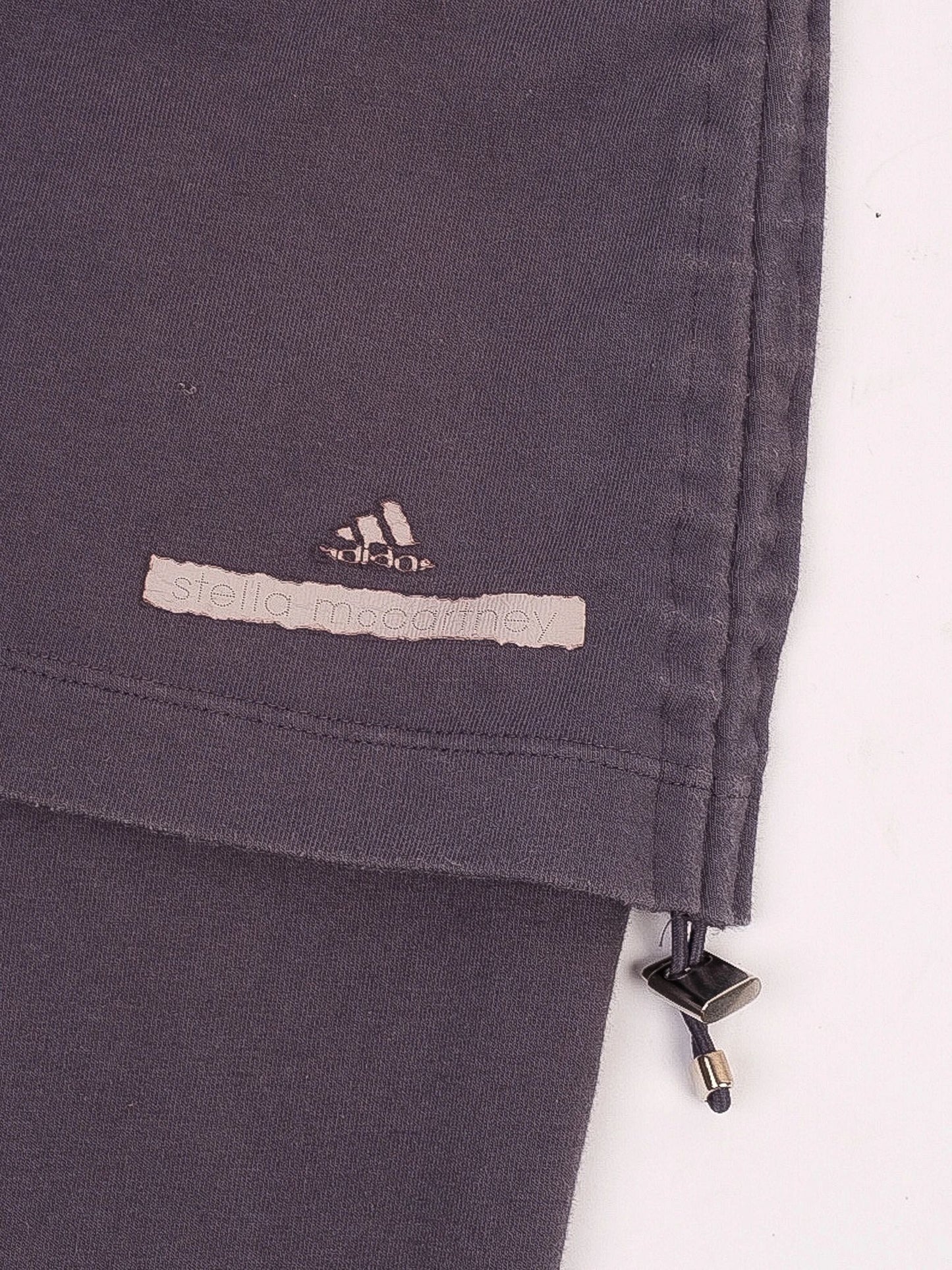 excellent adidas stella mccartney gray pants with skirt overlay size s