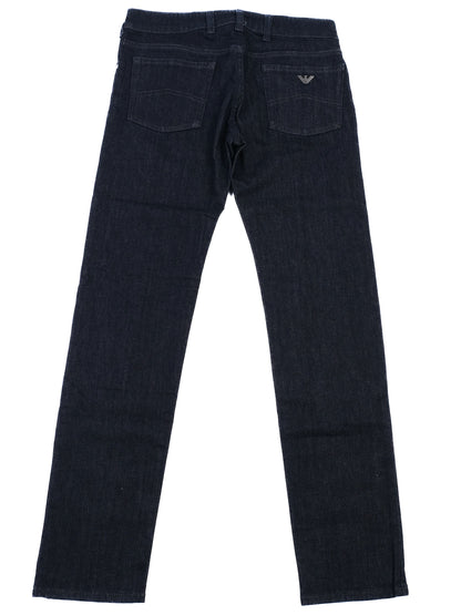 NEW Emporio Armani Dark Blue Cotton Jeans Size 14 Women's