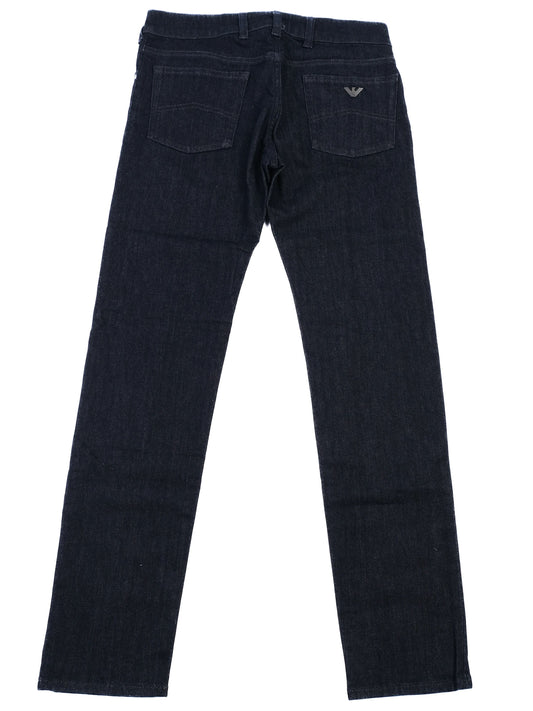NEW Emporio Armani Dark Blue Cotton Jeans Size 14 Women's