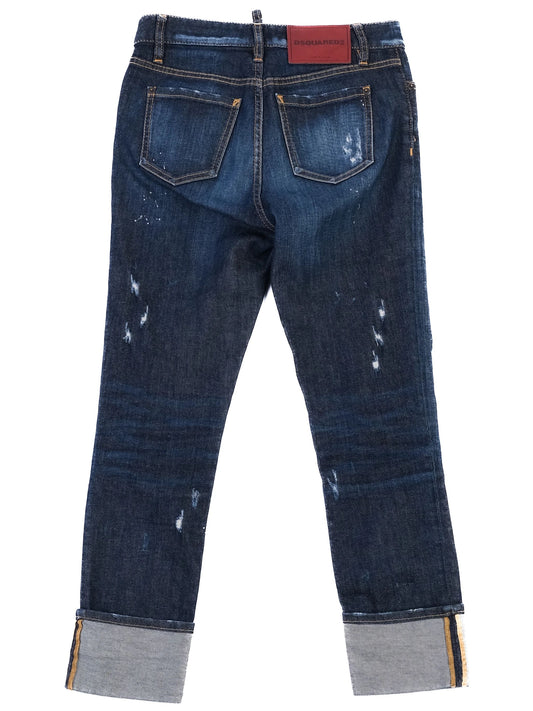 Excellent DSQUARED2 Distressed Blue Jeans Size XS Women