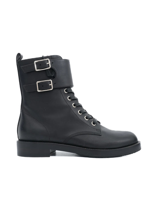 Perfect Gianvito Rossi Black Leather Lace-Up Boots Size 35