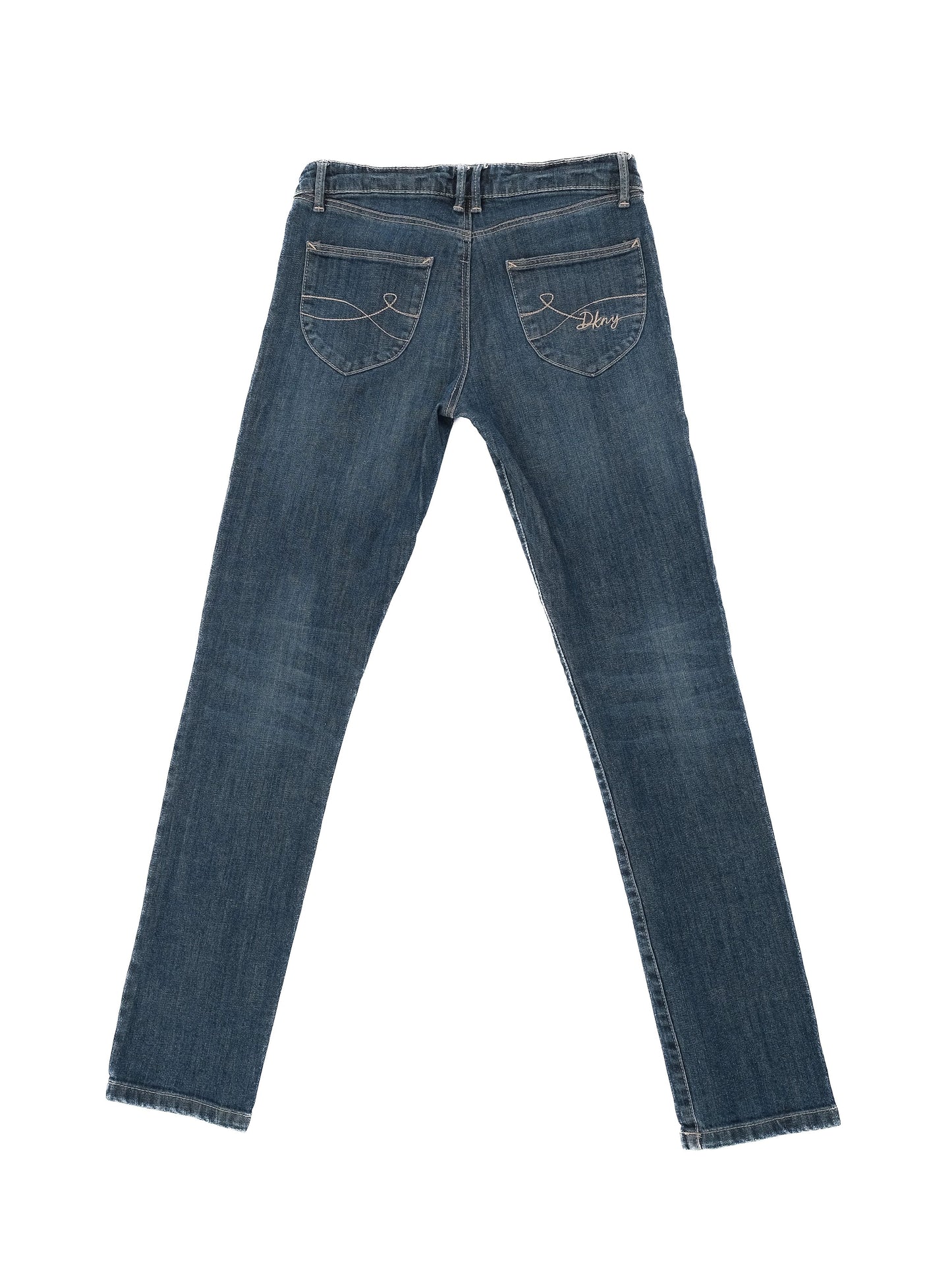 excellent dkny blue cotton denim jeans size s women