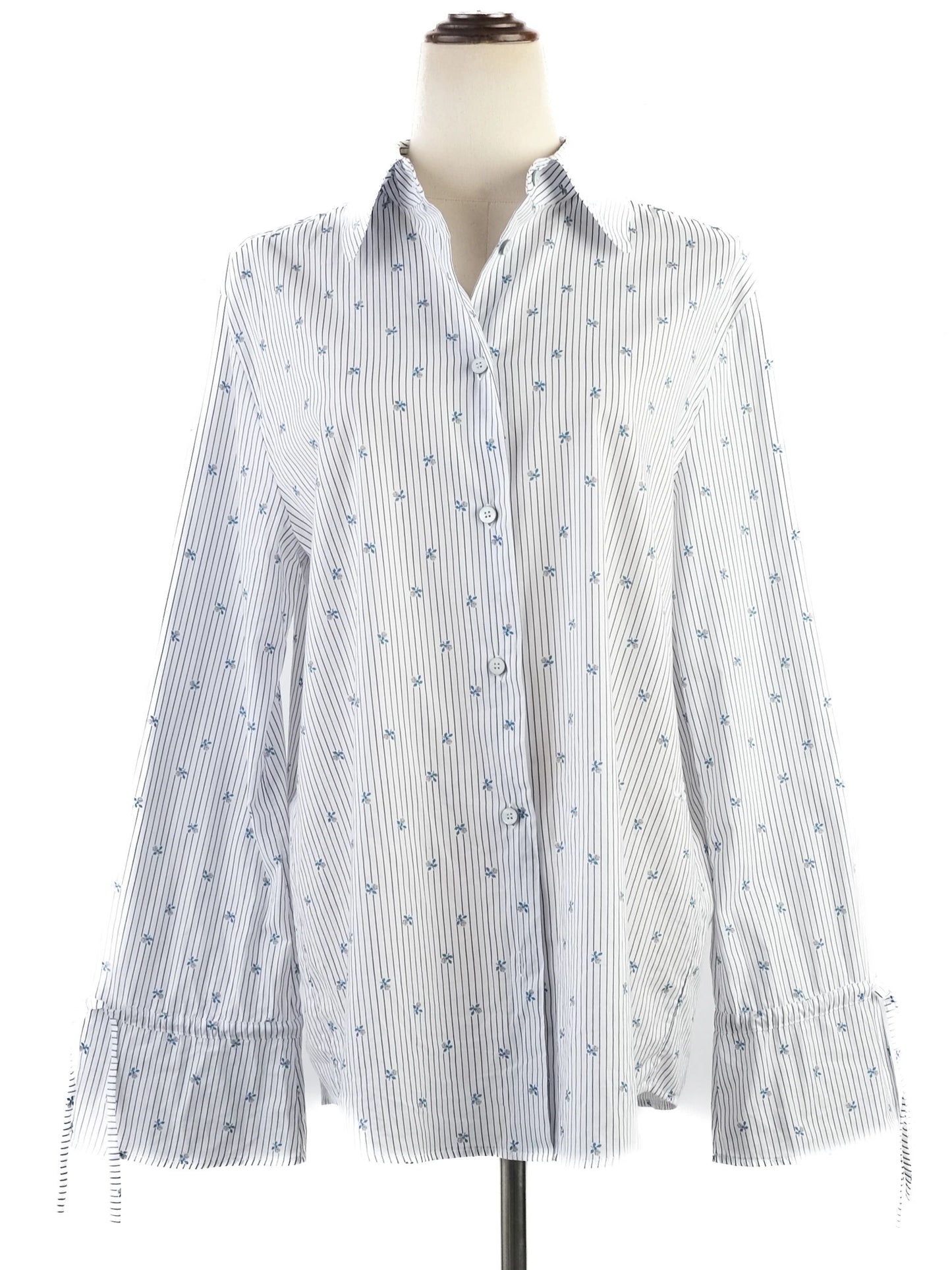 new jacob cohen women's white button-up shirt size m