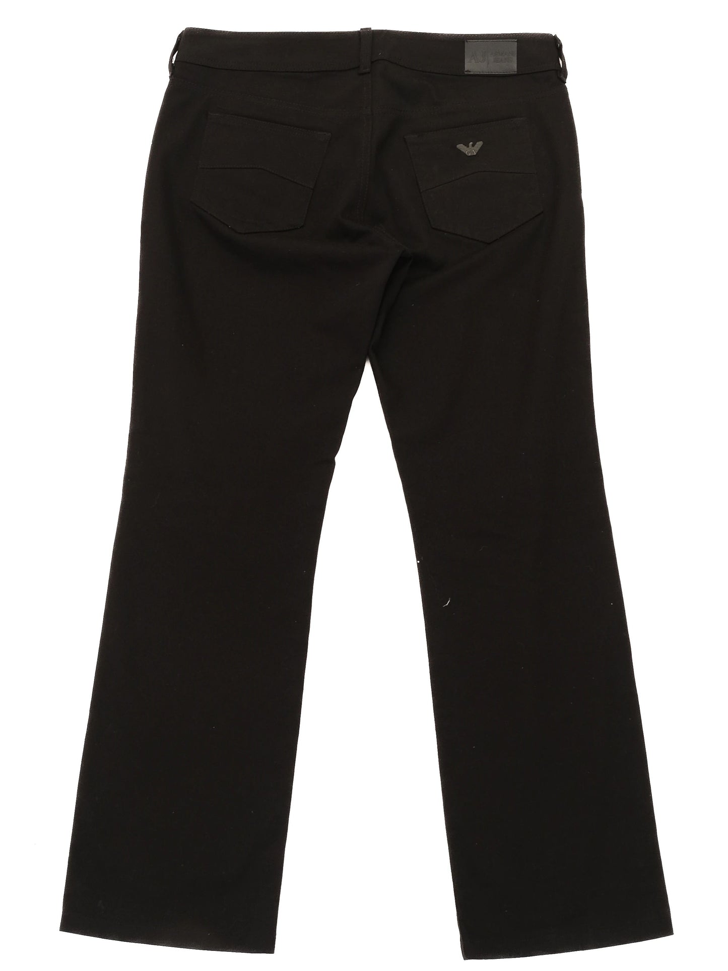 excellent condition black armani jeans size l women's elastane