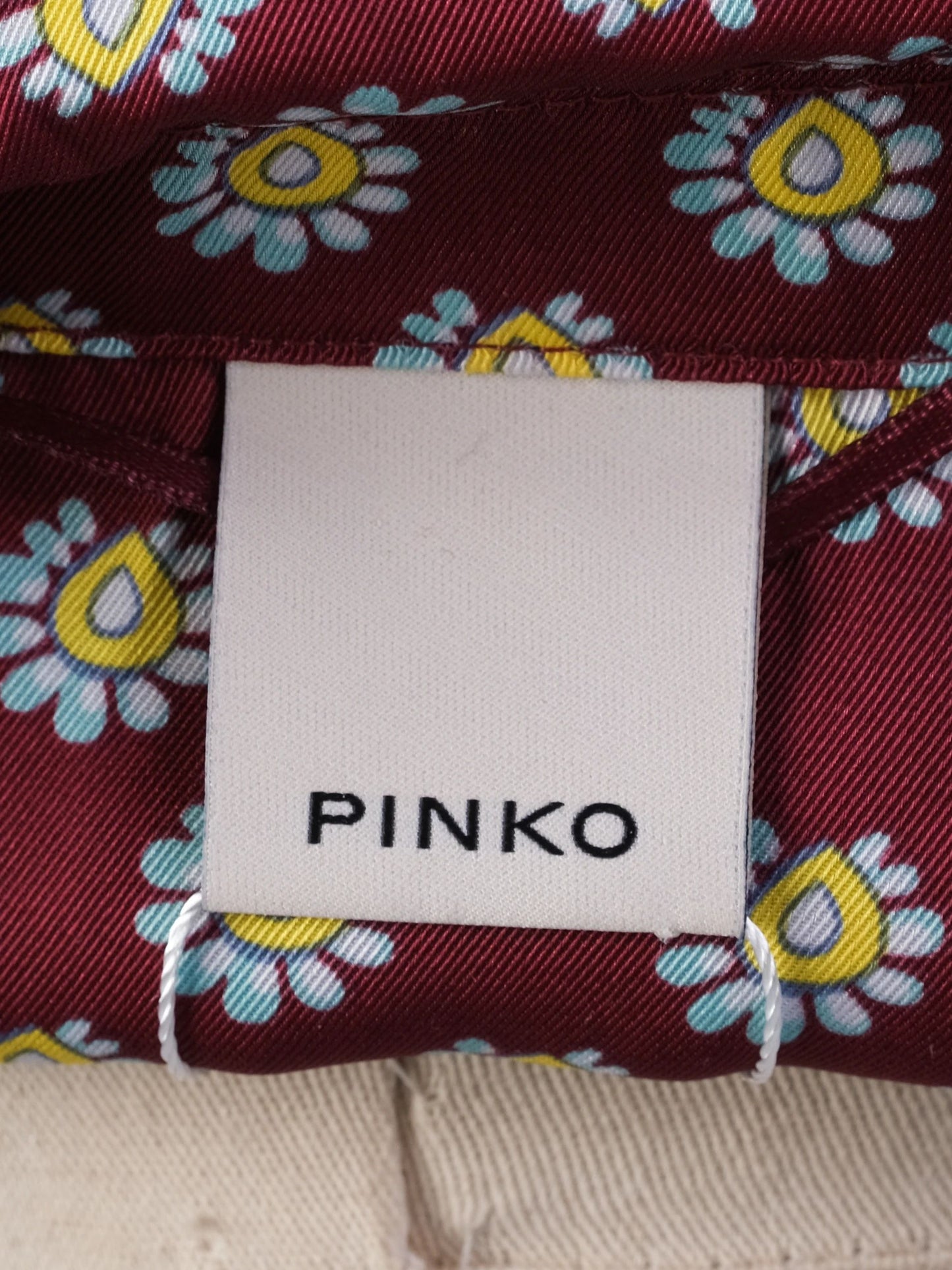 excellent pinko red two-piece clothing set women's sleepwear