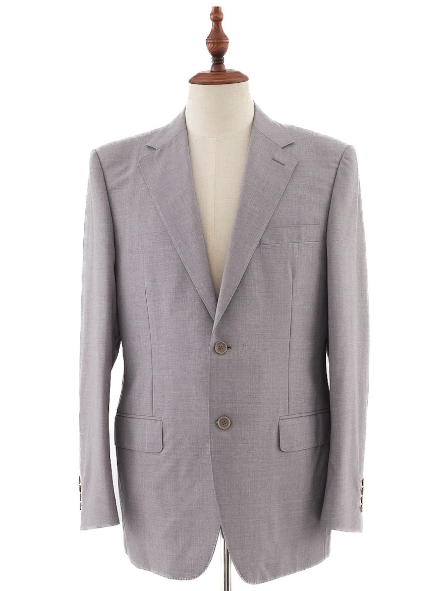perfect canali gray wool suit jacket size m for men